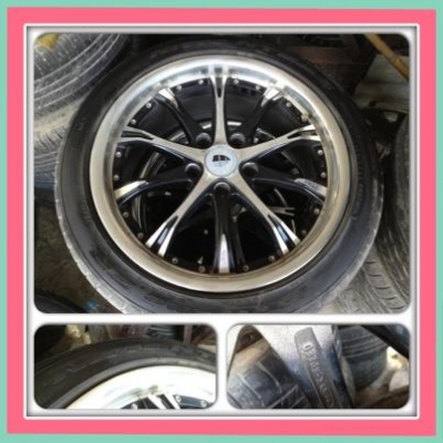 ขายแม็กมือ2 W Work ขอบ17 5รู114+ ยาง ราคา9,500 บาท ราคาถูก