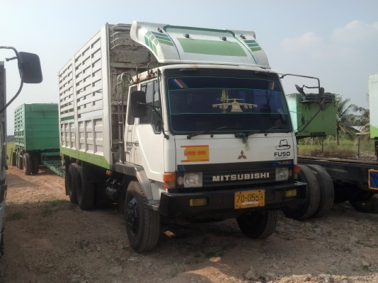 ขายสิบล้อสองเพลาไม่ดัมพ์ คอกเหล็ก MITSUBISHI FUSO FN527 ยูโร1 เครื่อง6D16 เทอร์โบ อินเตอร์
