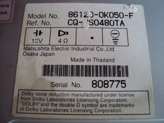 ขายวิทยุ-CD-MP3 ติดรถยนต์ TOYOTA VIGO