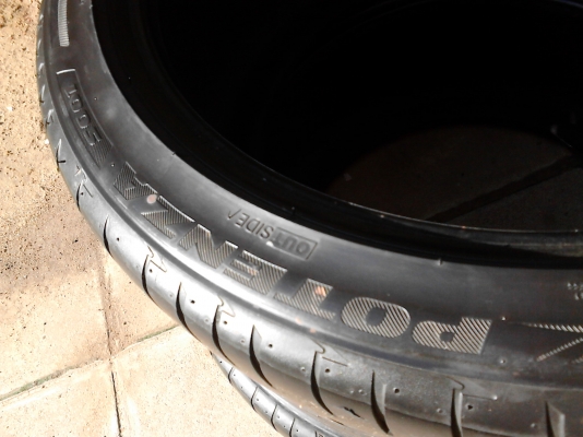 295/35R20 BRIDGESTONE  POTENZA S001   มี 2 เส้น TEL.081-427-3941