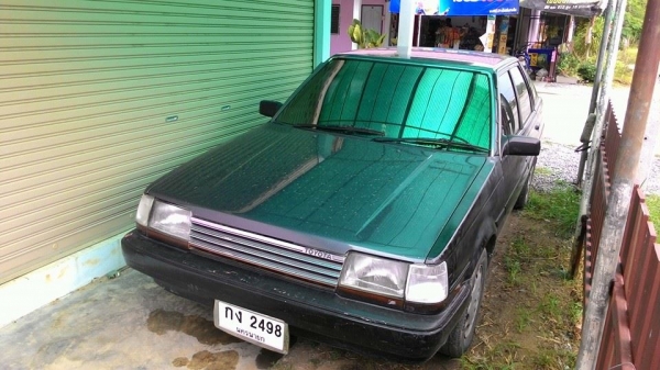 ขออนุญาติขาย TOYOTA GL 1.8 รุ่น 5 ประตู สีเทาดำ เครื่อง 1,600 ของ 3 ห่วง (เจ้าของเดิมวางมาใหม่) เครื่องสภาพดี เกียร์ออโต้ไม่เคยติดแก๊ส ช่วงล่างแน่นๆ โย 092-9162511