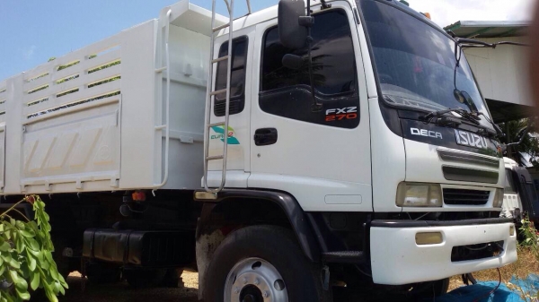 ขายรถบรรทุกสิบล้อดัมพ์ ISUZU DECA เครื่อง 270 แรง ปี 39 euro 1 ตัวแรก มีระบบลากลูก ทะเบียนพร้อม