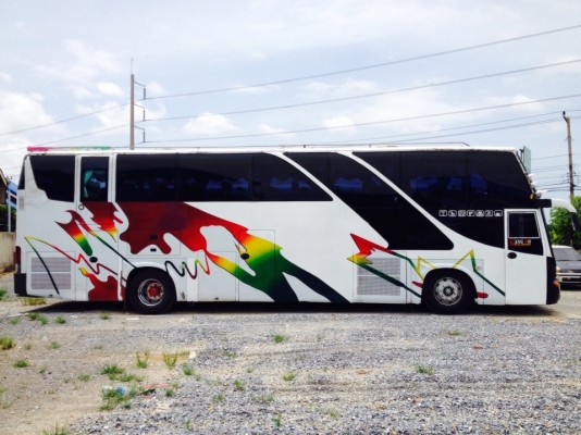 ขายดาวน์รถบัสเเอร์ 6 ล้อ ISUZU 275 ห้าง เครื่องท้าย ถุงลมแอร์ไฟฟ้า (ช่างเหน่งแอร์บัส) เบรคน้ำ ตัวถังเชิดชัยทรงเสาคู่เบาะ 45 ที่นั่งหลังโซฟา ยางเรเดียล 6 เส้น เครื่องเสียงพร้อมออกงาน รถใช้งานอยู่ไม่ใช่รถจอด ขายดาวน์ 550000 บาท ผ่อน 25500 * 36 งวด ผ่อนกับเจ