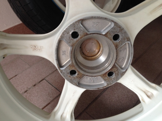 ADVAN RECINGแท้ญี่ปุ่นขอบ16 4รู100กว้าง7นิ้วอ๊อฟ35lสีเดิมๆยุ่น