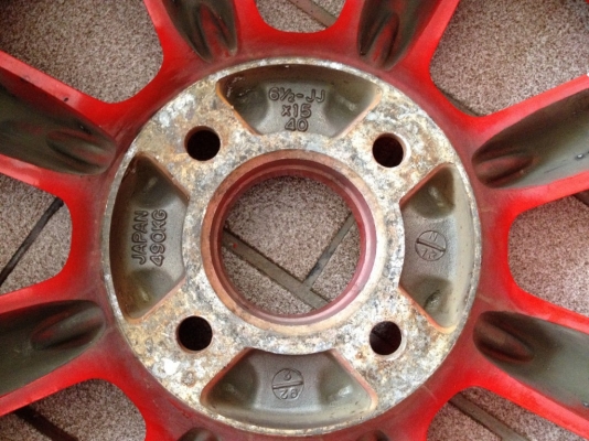 กล้วย BR แท้ญี่ปุ่น4รู100ขอบ15นิ้วกว้า6นิ้วครึ่งอ๊อฟ40สภาพเดิมๆยุ่น