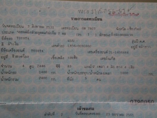 TOTOTA HERO 5 ประตู แวนสั้น ดีเซล