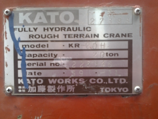 ต้องการขายรถเครน20ตันยี่ห้อกาโต้รุ่น3ไม่เคยมีหักไม่เคยมีดามสภาพพร้อมใช้สนใจติดต่อด่วนมาก่อนได้ก่อน