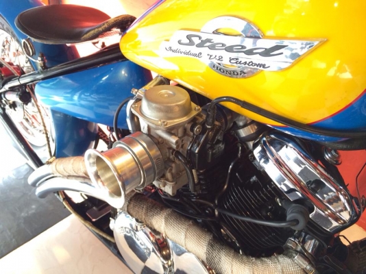 T&amp;T BIKE RAMA2ขายHONDA STEED 400 เครื่องปี 96 ยิงเฟรมงามๆ พร้อมเล่มทะเบียนโอน ภาษี 57 ชุดโอนครบ เอกสารแท้