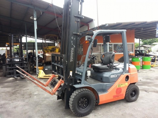 ขาย ฟอล์คลิฟต์ 2.0 ตัน  TOYOTA 8FG20 เสา 4.5 ม  ฮิ้งฟอล์ค  กระดก-เท งาได้