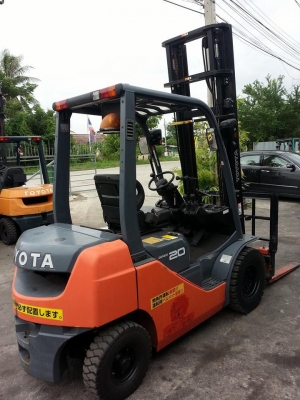 ขาย ฟอล์คลิฟต์ 2.0 ตัน  TOYOTA 8FG20 เสา 4.5 ม  ฮิ้งฟอล์ค  กระดก-เท งาได้