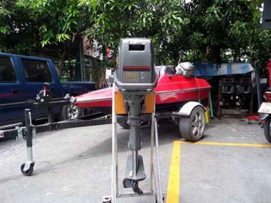 ขาย เครื่องเรือ SUZUKI 6 แรง 2 จังหวะ นำเข้าจากญี่ปุ่น เครื่องติดเดินดี น้ำออกปกติ ราคา 18,000