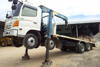 10ล้อเล็ก2เพลา (6x4) HINO FC4J 150 แรงม้า แคชซียาว 7.50 เมตร ใหญ่ตลอดเส้น ดามบน1นิ้ว
