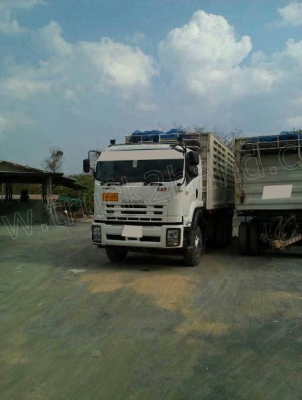 รถพ่วง 22 ล้อ ISUZU DECA กระบะดั้มพ์ 3 มิตร ลูก 3 คานแท้