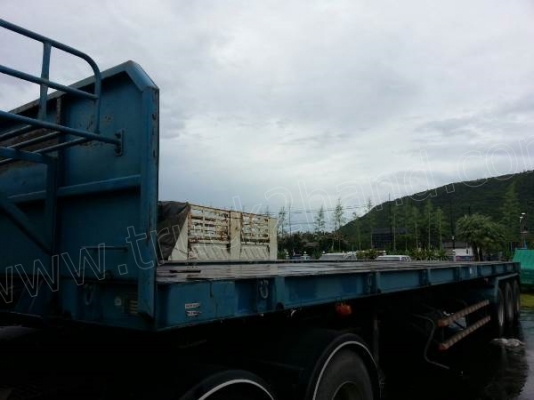 หางเทเลอร์ พื้นเรียบ3เพลา บ.สามมิตร ปี53 ผลิตจากบริษัทสามมิตร มีทั้งหมด 22 หาง