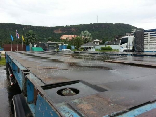 หางเทเลอร์ พื้นเรียบ3เพลา บ.สามมิตร ปี53 ผลิตจากบริษัทสามมิตร มีทั้งหมด 22 หาง