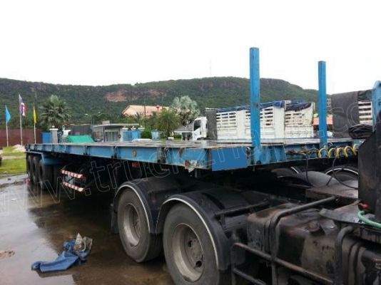 หางเทเลอร์ พื้นเรียบ3เพลา บ.สามมิตร ปี53 ผลิตจากบริษัทสามมิตร มีทั้งหมด 22 หาง