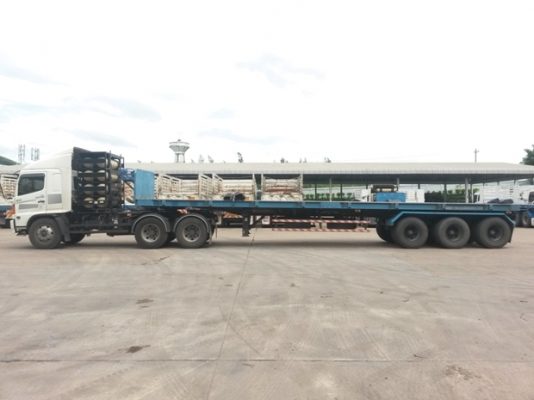 หางเทเลอร์ พื้นเรียบ3เพลา บ.สามมิตร ปี53 ผลิตจากบริษัทสามมิตร มีทั้งหมด 22 หาง