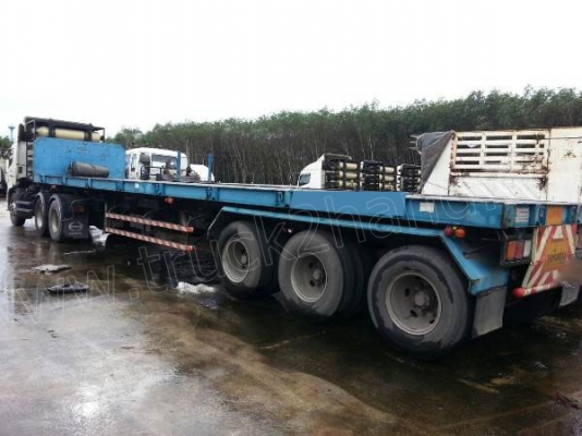 หางเทเลอร์ พื้นเรียบ3เพลา บ.สามมิตร ปี53 ผลิตจากบริษัทสามมิตร มีทั้งหมด 22 หาง