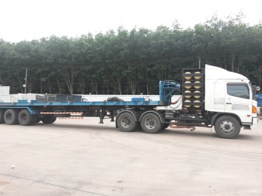 หางเทเลอร์ พื้นเรียบ3เพลา บ.สามมิตร ปี53 ผลิตจากบริษัทสามมิตร มีทั้งหมด 22 หาง