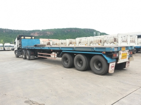 หางเทเลอร์ พื้นเรียบ3เพลา บ.สามมิตร ปี53 ผลิตจากบริษัทสามมิตร มีทั้งหมด 22 หาง