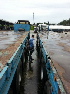 หางเทเลอร์ พื้นเรียบ3เพลา บ.สามมิตร ปี53 ผลิตจากบริษัทสามมิตร มีทั้งหมด 22 หาง