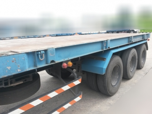 หางเทเลอร์ พื้นเรียบ3เพลา บ.สามมิตร ปี53 ผลิตจากบริษัทสามมิตร มีทั้งหมด 22 หาง