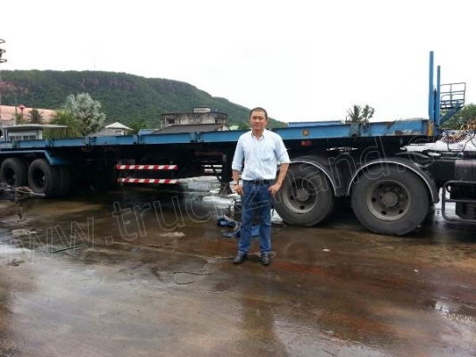 หางเทเลอร์ พื้นเรียบ3เพลา บ.สามมิตร ปี53 ผลิตจากบริษัทสามมิตร มีทั้งหมด 22 หาง