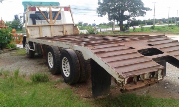 ขายรถสิบล้อเทเลอร์ HINO F18 เครื่องเดิม HO7C-185 แรง เกียร์เดิม 2 เพลา ทะเบียนพร้อม