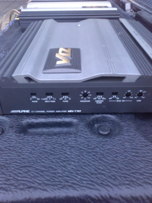 power amp alpine 4ch,2ch