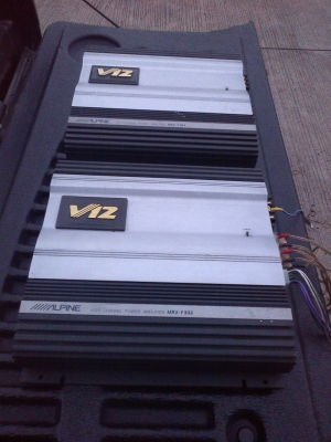 power amp alpine 4ch,2ch