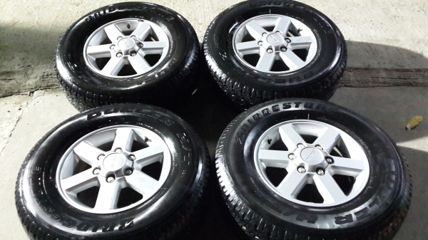 แม็ก isuzu ขอบ16 พร้อมยาง ยางบริสโตน 265 70 16