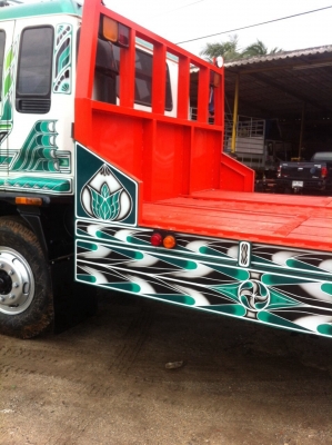 10ล้อเดกก้า2เพลาปี97บรรทุกแม็คโค200+320เคื่อง195เกียzfรถสวยคัดฃีสวย