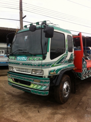 10ล้อเดกก้า2เพลาปี97บรรทุกแม็คโค200+320เคื่อง195เกียzfรถสวยคัดฃีสวย