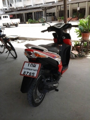 ขาย YAMAHA MIO125 ตัว MX สีแดง-ขาว ปี2013 ราคา 19,000บ.ลดได้