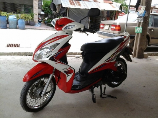 ขาย YAMAHA MIO125 ตัว MX สีแดง-ขาว ปี2013 ราคา 19,000บ.ลดได้
