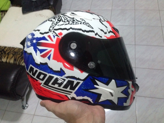 ขายหมวกกันน๊อค.NOLAN ตัวTOPสุด ลิมิเต็ด ลายสโตนเนอร์ ไซร์S.สภาพ.95\%