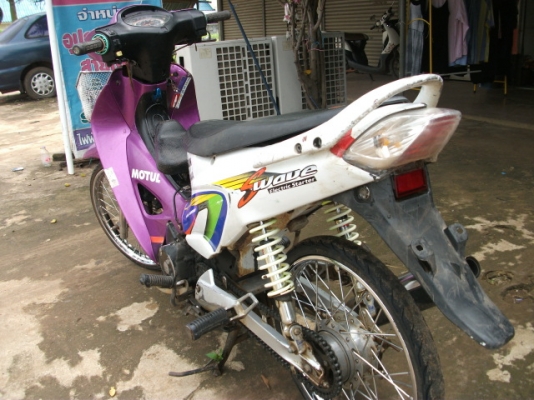 ขาย wave 125 ขาว-ม่วง