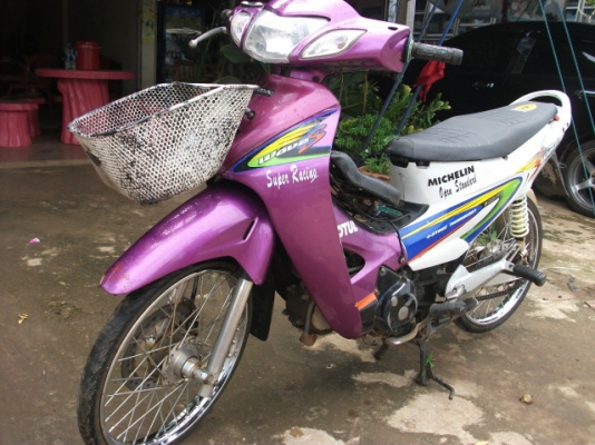 ขาย wave 125 ขาว-ม่วง