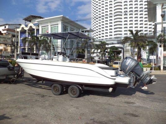 ต้องการขายเรือไฟเบอร์หล่อใหม่ขนาด22ฟุต