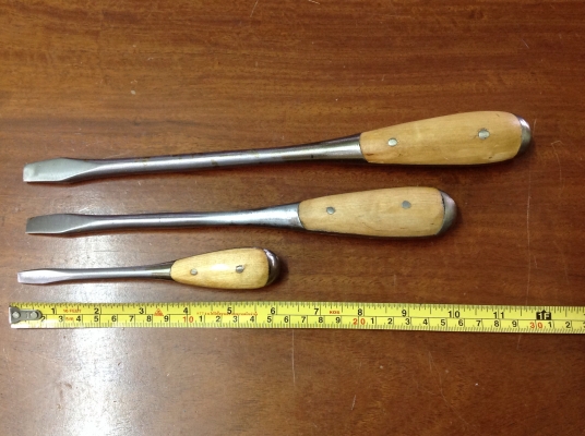 ขายไขควงด้ามประกับ Vintage เมกาเก่าเก็บ 6" 10" 12" ยกชุดสภาพนี้หายาก