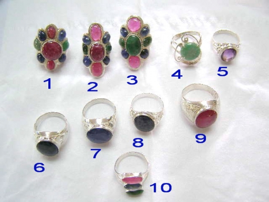 แหวนเงินแท้ หัวพลอยแท้ ราคาถูกครับ