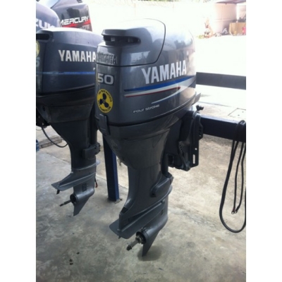 ขายเครื่องยนต์เรือมือสอง Yamaha F50 4จังหวะ 50แรงม้า 4สูบ นำเข้าเองจากญี่ปุ่น