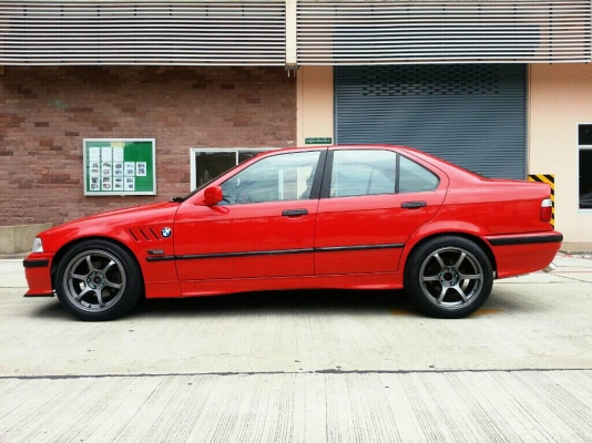 ขายBMW E36  J-BO หม้อน้ำมิเนียม SUNROOFแท้ แก้มเจาะ ล้อRG2 เบาะSPACO