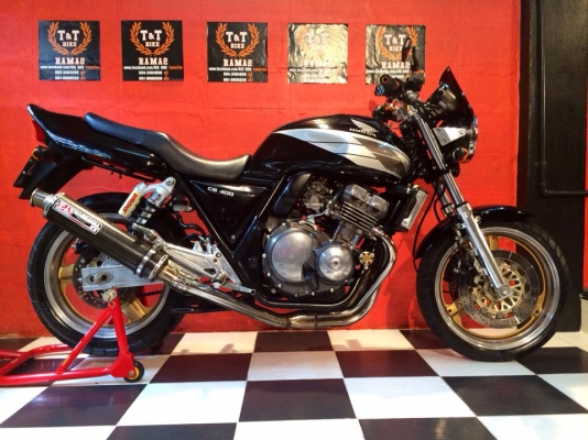 T&amp;T BIKE RAMA2ขายHONDA CB400 ปี94 เล่มทะเบียนครบพร้อมโอน ภาษี 58 สีตรง เลขตรงหมดครับ รถเก็บงานทั้งคัน