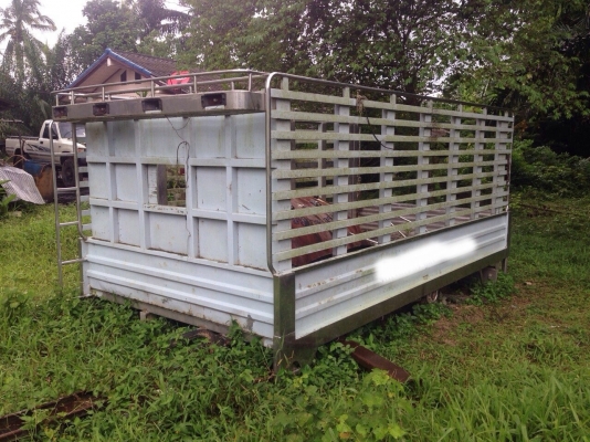 ขายกะบะสเตเลส ถอดลงจากISUZU NPR 130แรงม้า สนใจโทร 081-9701072