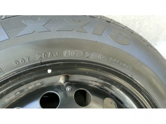 ล้อกะทะ nissan march almera ยาง maxxiss 165 70 14 ปี15 ดอกยางหนา