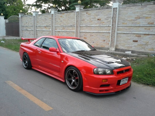 ขาย NISSAN SKYLINE R34 สีแดง รถสวย สภาพดีมาก