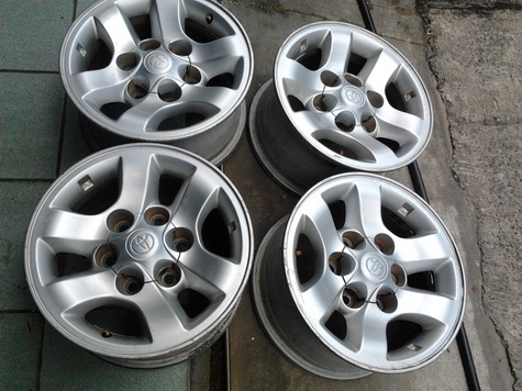 ล้อ Max 6รู139 ขอบ15 ติดรถ Tiger 4wd สภาพสวยๆ 1ชุด