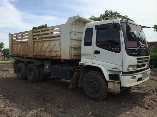 ขายด่วนรถบรรทุกสิบล้อ อีซูซุ ดร้าก้า320แรง พร้อมลูกพ่วง 3เพลา สภาพพร้อมใช้งาน