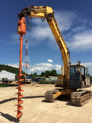 รถขุด ติดหัวสว่าน ทำงานเร็วเว่อร์ เก่าญี่ปุ่นทั้งรถทั้งสว่าน รถขุด ติดหัวสว่าน ทำงานเร็วเว่อร์ เก่าญี่ปุ่นทั้งรถทั้งสว่าน